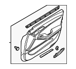 82306B10303RR - Body: Door Trim Panel for Hyundai Image