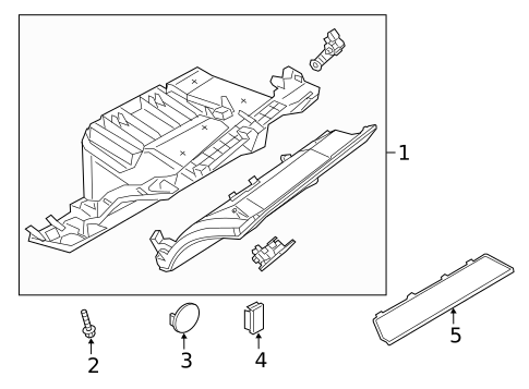 Glove Box for 2023 Audi e-tron Quattro #0