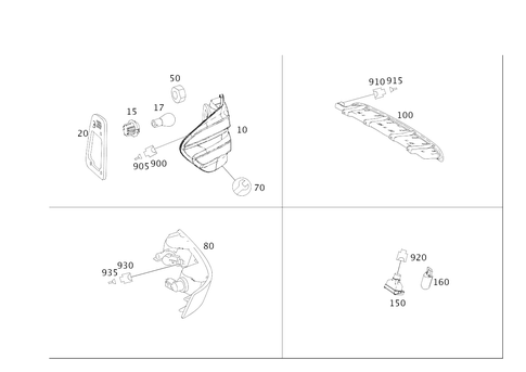 Rear Illumination for 2011 Mercedes-Benz ML450 #0