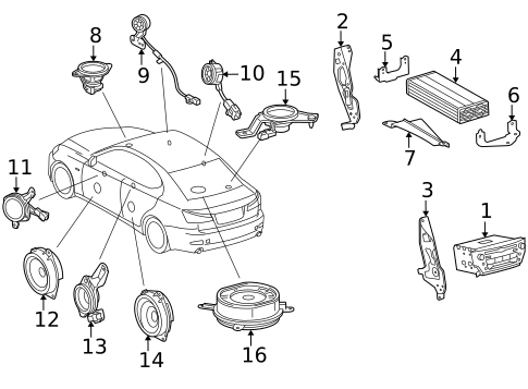 Sound System for 2009 Lexus IS250 #0