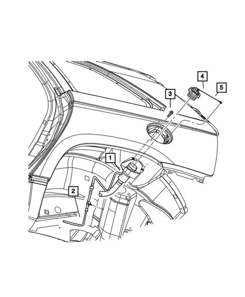 Fuel Tank Filler Tube for 2007 Chrysler Pacifica #0