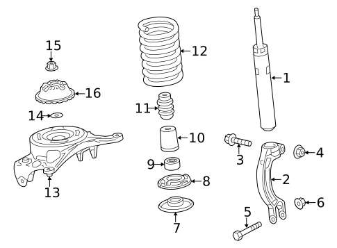Shocks & Struts for 2012 Audi A6 #0