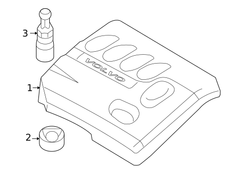 Engine Appearance Cover for 2010 Volvo C30 #0