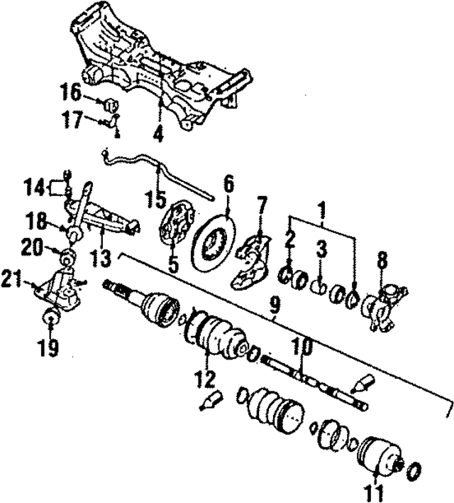 20206TC000 - Suspension: Ball Joint for Subaru: Brat, DL, GL, GL-10, Loyale, RX, Standard, XT Image