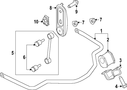 Stabilizer Bar & Components for 2025 Ford F-350 Super Duty #0