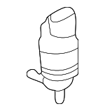 61661377830 - Electrical: Washer Pump for BMW: 318i, 318is, 318ti, 323i, 325, 325e, 325es, 325i, 325is, 325iX, 328i, 328is, 525i, 525iT, 528i, 530i, 535i, 540i, 635CSi, 735i, 735iL, 740i, 740iL, 750iL, 840Ci, 850Ci, 850CSi, 850i, L6, L7, M3, M5, M6, Z3 Image