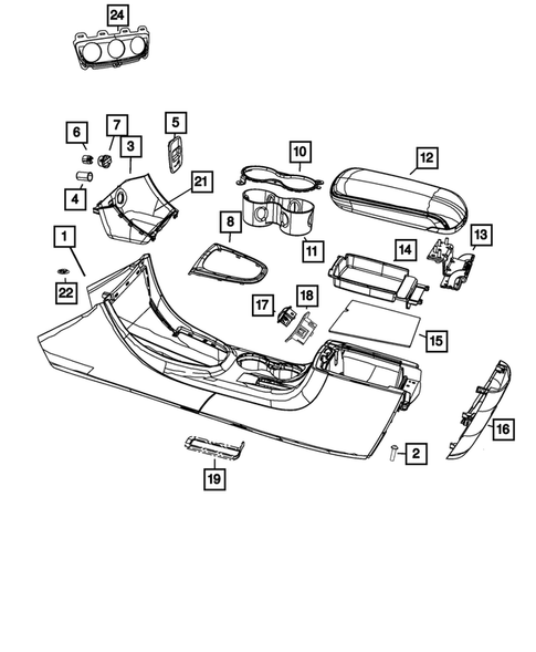 Consoles for 2014 Chrysler 200 #0