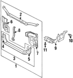 MR505801 - : Under Cover for Mitsubishi: Mirage Image