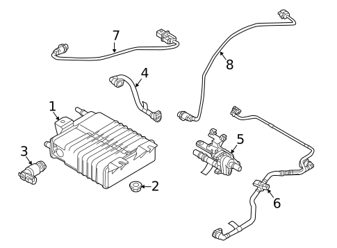 Evaporative System for 2017 Ford Focus #0