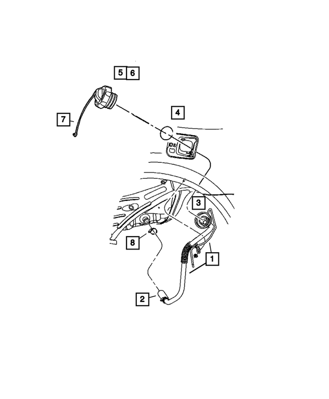 « 5270171AB –  : Remplissage De Carburant Tube pour Mopar Image »