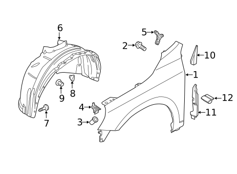 Fender & Components for 2017 Volvo S60 Cross Country #0