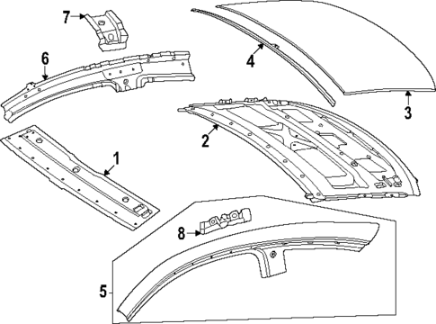Roof & Components for 2025 Mercedes-Benz CLE300 #0