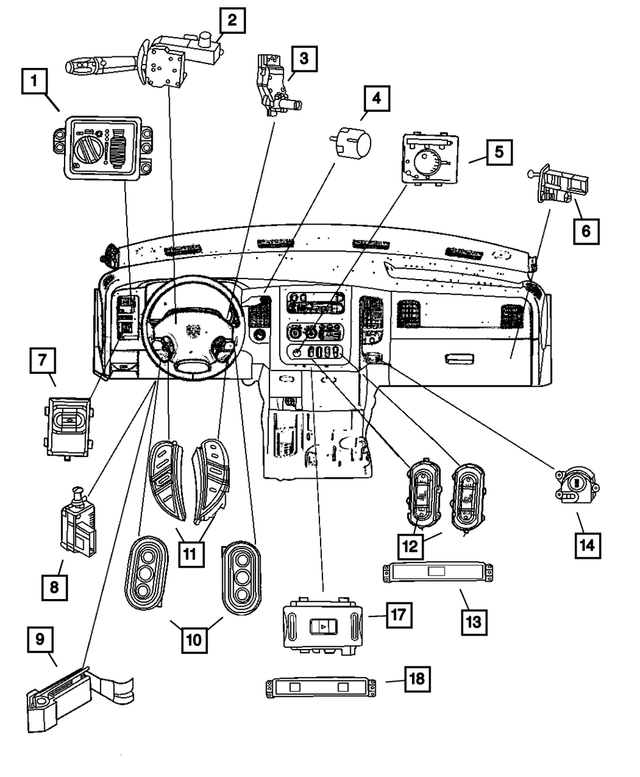 56045702AB - Electrical: Adjustable Pedals Switch for Mopar Image image