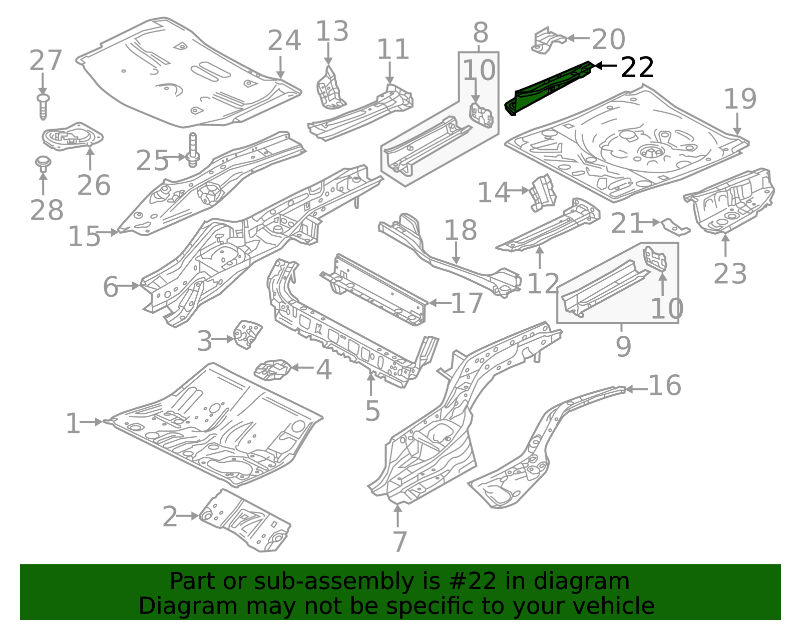 GHP9-53-731 - Floor Extension 2014-2021 Mazda 6 | Mazda-Parts