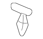 9046708108 - Body: Weatherstrip Retainer for Scion: tC, xA | Toyota: 4Runner, Corolla, FJ Cruiser, Highlander, Land Cruiser, Matrix, Mirai, Sienna Image