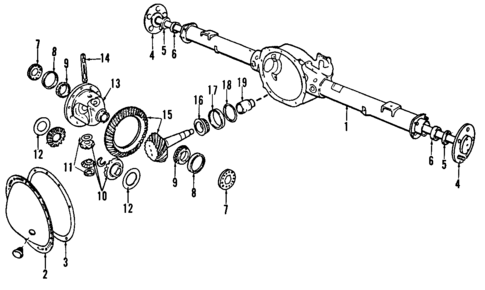 Rear Axle for 2011 Ram Dakota #0