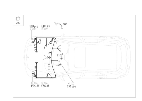 Engine Cable Harness, Body Mounted for 2003 Mercedes-Benz ML350 #0