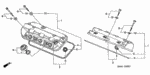90442P8AA00 - Engine: WASHER, HEAD COVER for Honda Image