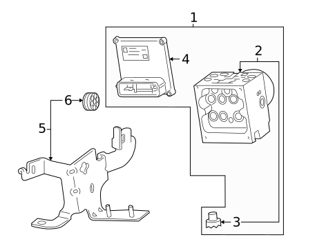 ABS Components for 2008 Chevrolet Trailblazer #0
