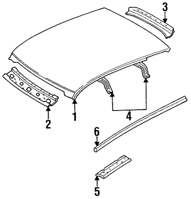 K02H70611 - : Roof Panel for Kia Image