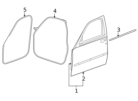 Door & Components for 2010 Jeep Liberty #0