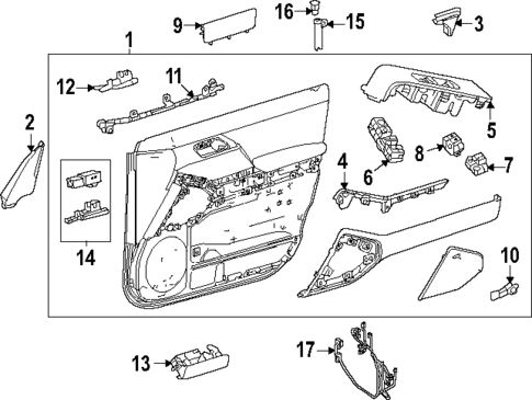 Front Door for 2024 Lexus GX550 #1
