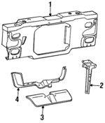 ZZM250111 - Cooling System: Air Deflector for Mazda: B2300, B3000, B4000 Image