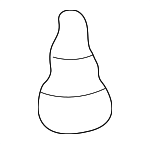 85141S2A003 - : Weatherstrip Clip for Honda Image