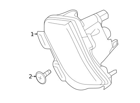 Daytime Running Lamp Components for 2019 Mitsubishi Outlander Sport #0