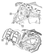 UP161L5AC - Interior Trim: Rear Outer Seat Belt for Mopar Image