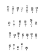 6101968 - Electrical: Hex Nut And Washer for Mopar Image