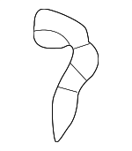 21019615 - Body: Bracket for Saturn: L100, L200, L300, LS, LS1, LS2, LW1, LW2, LW200, LW300 Image