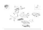 2049100450 - Driver Seat: Padding, Frt. Seat Cush for Mercedes-Benz: C250, C300, C350 Image