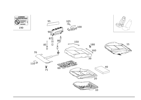 Right Seat for 2008 Mercedes-Benz C350 #0