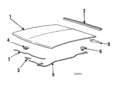 Hood & Components for 1985 Mitsubishi Mighty Max #0