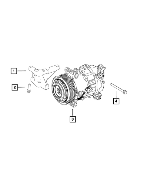 Air Conditioner Compressor and Mounting for 2015 Chrysler 200 #2