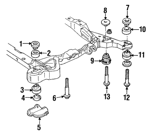 Body Mounting for 1986 Oldsmobile Toronado #0