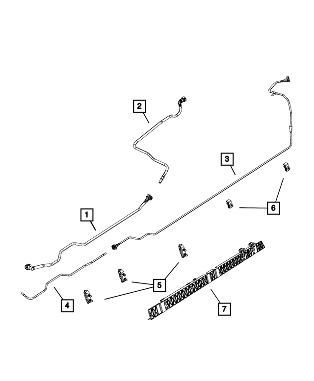 68610513AA - Fuel and Accelerator Pedal: 4 Way Clip for Mopar Image
