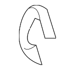 90011600409 - Electrical: Pin Retainer Clip for Porsche: 911, Boxster, Cayman, Panamera Image