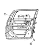 1VZ411U7AG - Interior Trim: Rear Door Trim Panel, Left for Ram: 1500, 1500 Classic Image