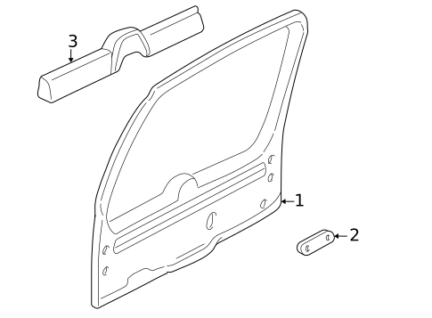 Interior Trim for 2003 Lincoln Aviator #0