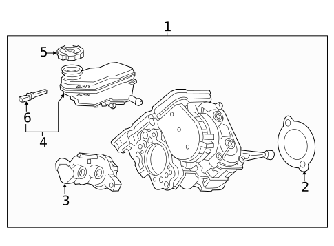 Master Cylinder - Components On Dash Panel for 2021 Chevrolet Bolt EV #0