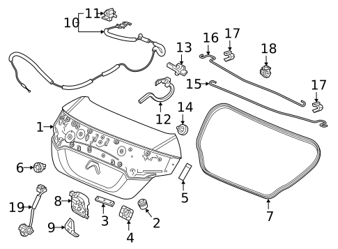 Lid & Components for 2019 Honda Civic #0