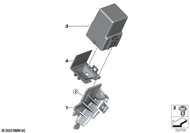 7145A42E91 - General Electrical System: Expanding Rivet -  for BMW-Motorrad Image