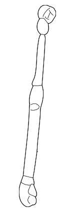 1C0823359E - Body: Lift Cylinder for Volkswagen: Beetle Image