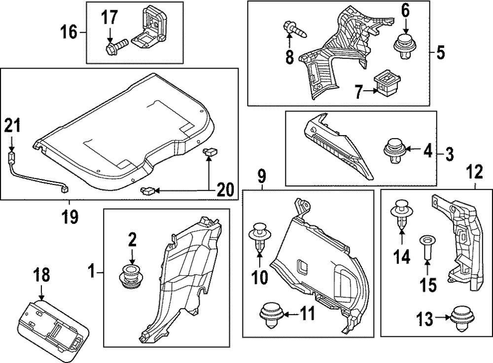 DN4J-68-310B-02 - Luggage Cover - 2022-2023 Mazda MX-30 EV | Mazda