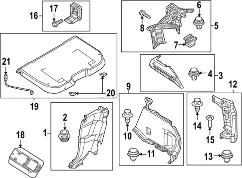 Interior Trim - Quarter Panels for 2023 Mazda MX-30 EV #0