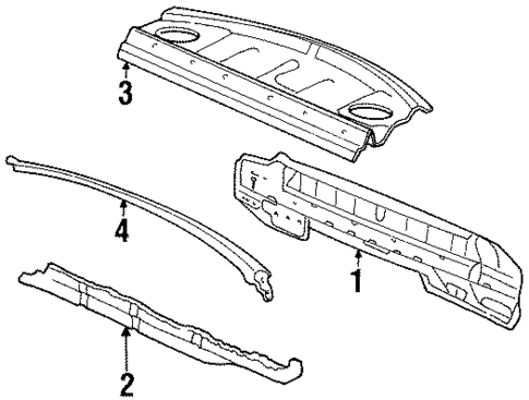 Rear Body for 1998 Cadillac Catera #0