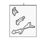 1K0804106D - Body: Cover Plate for Volkswagen Image