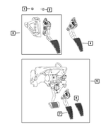 6506708AA - Fuel and Accelerator Pedal: Hex Head Screw And Washer for Mopar Image
